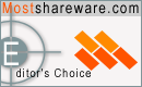 5 stars and Editor's Choice at MostShareware.com