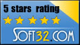 5 stars rating at Soft32.com
