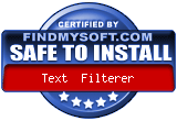 "Safe to Install" sertificate from FindMySoft