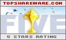 5 stars rating at TopShareware.com